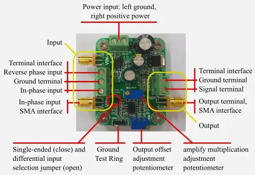 AD620 amplifier module