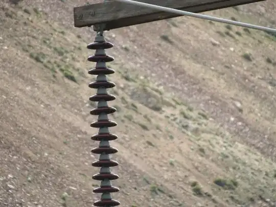 The discs on a power transfer tower.][1]