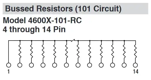 bussed resistor network