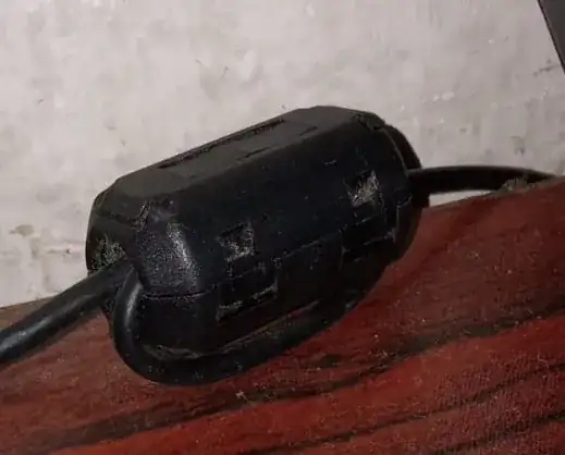 Ferrite bead with looped wire