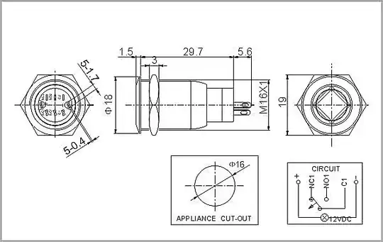 LED switch schematic