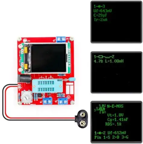 Several screen shots of the Red GM328