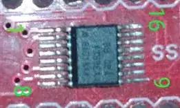 Original photo of IC rotated clockwise by 90 degrees