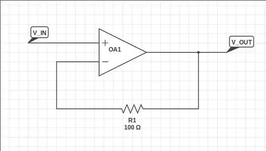 Unity-Gain follower with feedback resistor