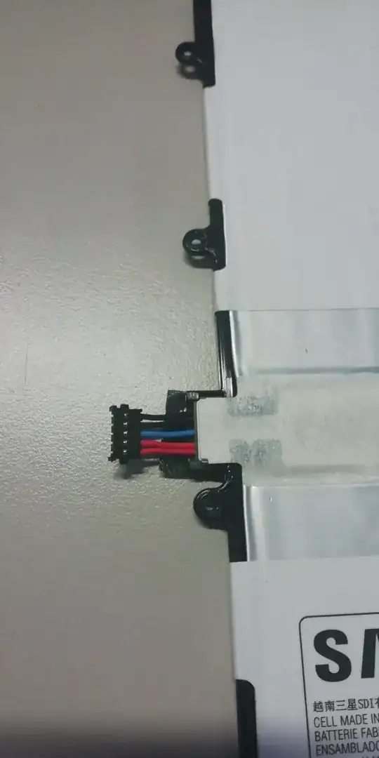 Photo of battery wires
