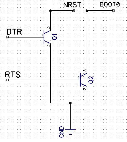 Open collector DTR/RTS