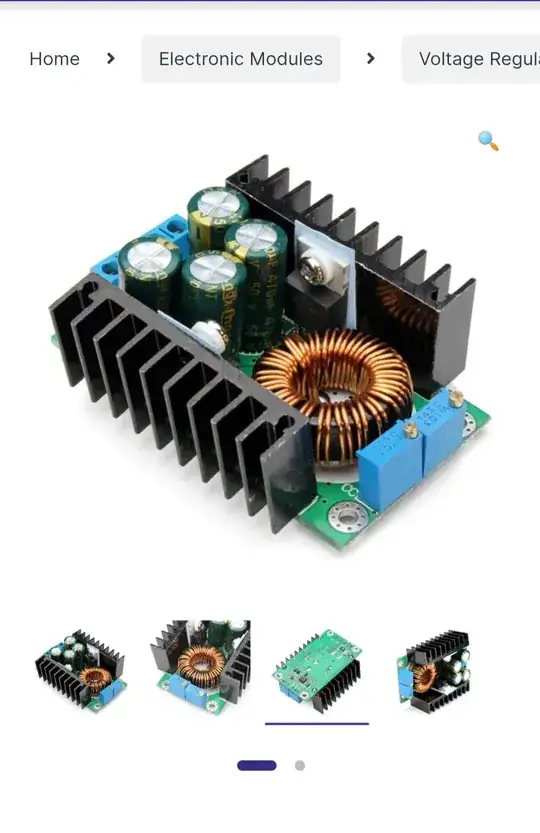 Buck converter I'm using