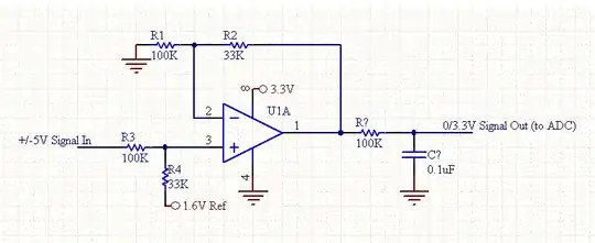 Non-Inverting Op Amp Level Shift