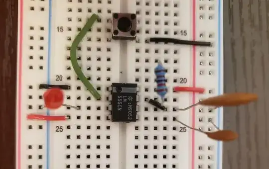 LED is in place of servo switch leg