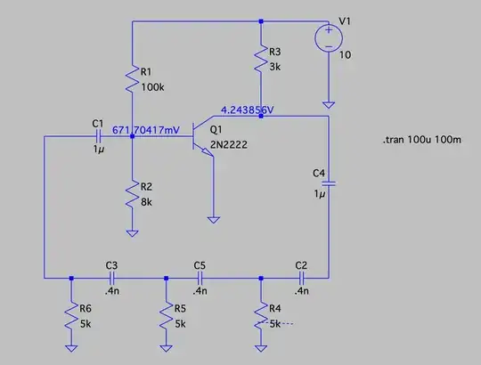 Schematic of Circuit in LT Spice