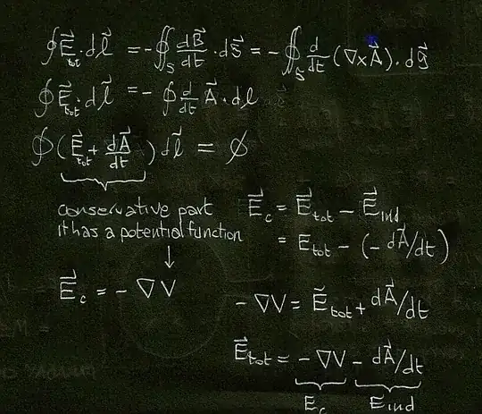 decomposition of the total electric field