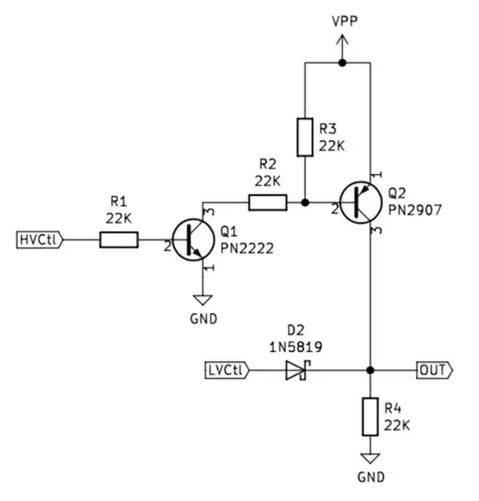 VPP and logic level toggle schematic