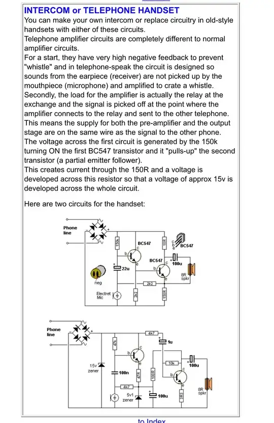 telephone audio circuits