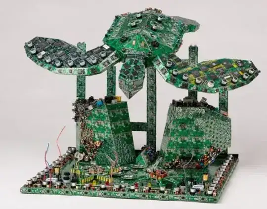 turtle made from PCBs