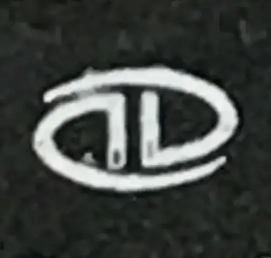 Logo image that looks like "D"s with their flats facing each other and with the top arc extending past the face to wrap around the opposing "D"s arc