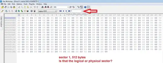 Hex Workshop shows this