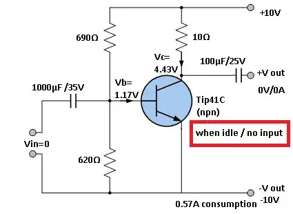 circuit when idle/ no input signal