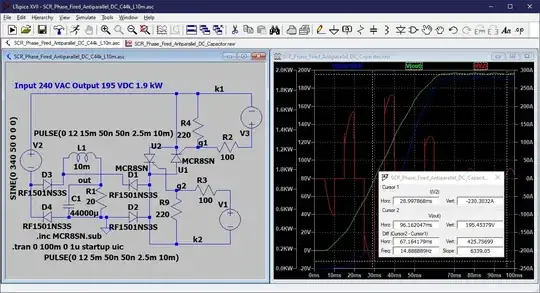 LTSpice simulation of DC heating coil conversion