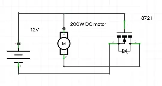 MOSFET with gate to positive