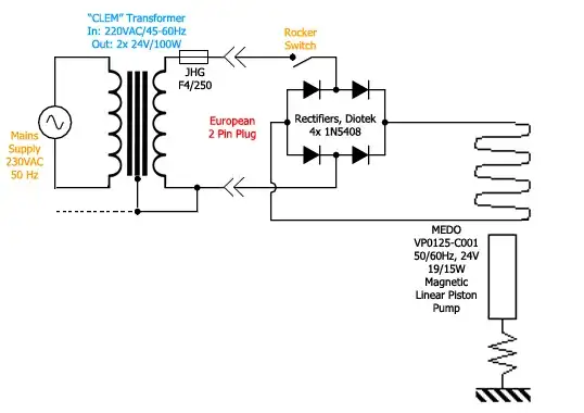 MEDO 24VAC Pump Rectifier Circuit #001