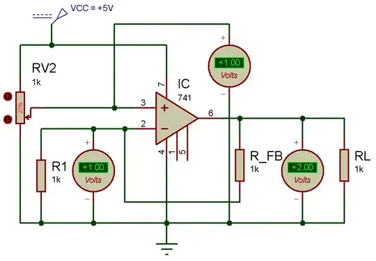 741 op amp proteus simulation photo