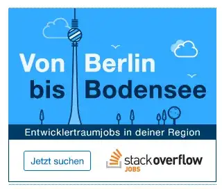 Stackoverflow Dev Ad 'Von Berlin bis Bodensee'