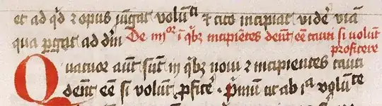 Example for abbreviatures and superscripted letters