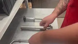 Here you are connecting the piece a that you constructed into one for a whole piece