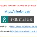 If you want Rules for D8, then checkout and/or support #d8rules