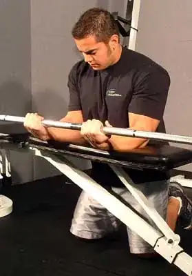 Wrist Curl from BodyBuilding.com