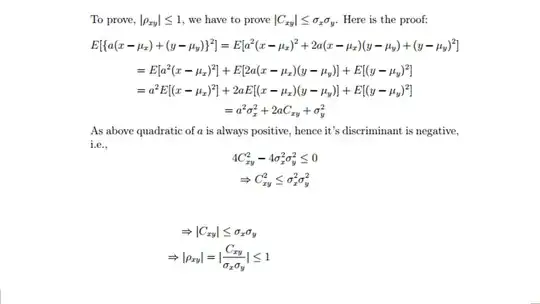 general proof for correlation