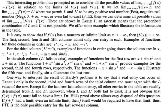 L'Hospitable table explanation