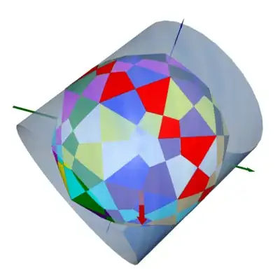 Intersection of ten cylinders