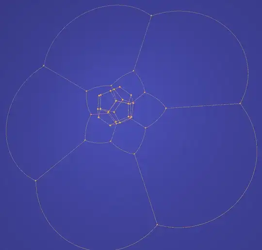 A projected dodecahedron