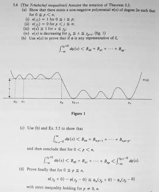 Chihara (1978), Chapter II, Exercise 5.6