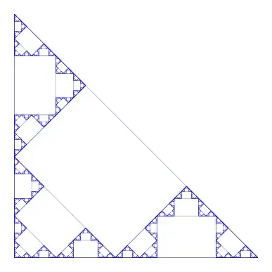 Isosceles right triangle fractal