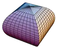 Two intersecting cylinders creates this shape