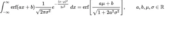 error function related integral 