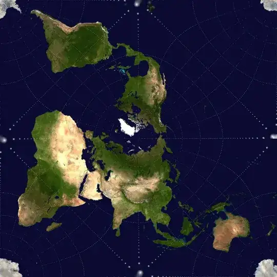 quincuncially projected map