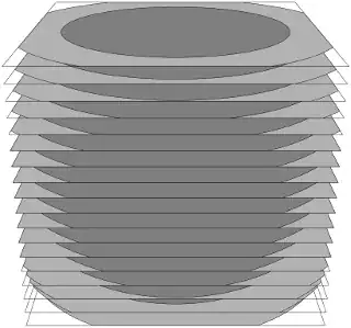 The intersection of a cube and a ball