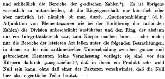 Fraenkel Teiler der Null