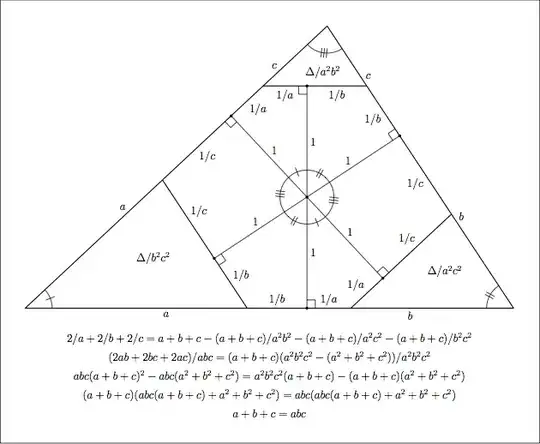 cot A/2 + cot B/2 + cot C/2 = cot A/2 cot B/2 cot C/2