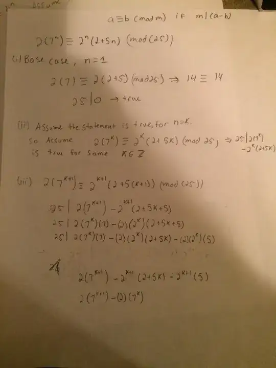 attempt at question one