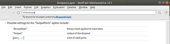 Documentation of DropoutLayer (new in 12.1)