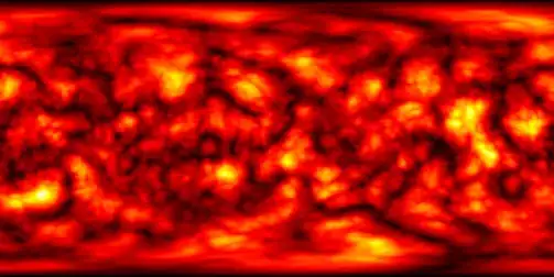 spherical Perlin noise, equirectangular projection