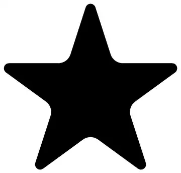 rounded star