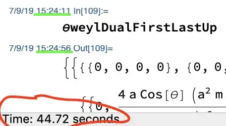 Red is "ShowTiming" and green is "AddTimeStamp"