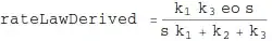 derived rate law