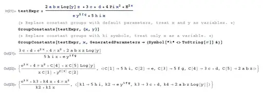 Examples of constants grouping