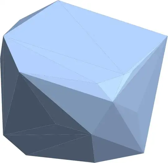Convex hull mesh of random 3d points.